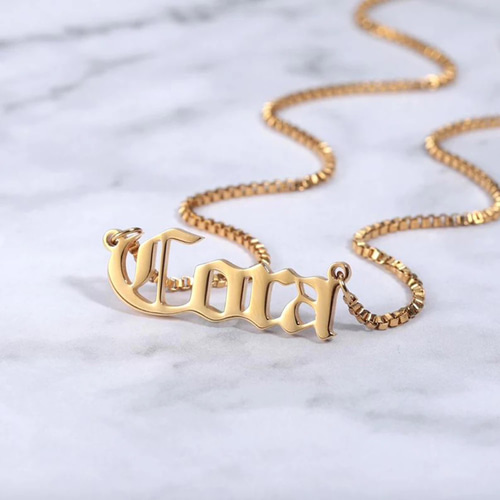 名入れ オーダーメイド ネックレス｜名前・イニシャル刻印｜選べる33