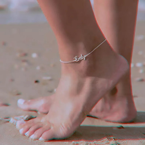 名前やイニシャルでつくるアンクレット♡名入れ♡カスタム自由！記念日