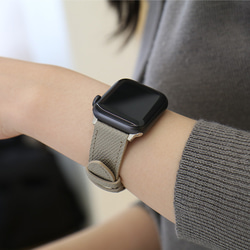 高級革 アップルウォッチ Apple Watch バンド レザーベルト エンボスレザー 全12色 aws-gel 1枚目の画像