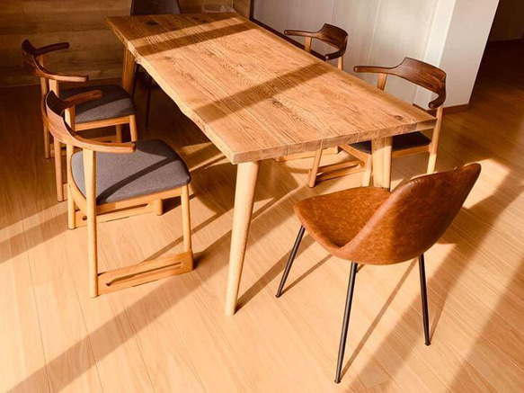 【送料込】和 モダン インテリア 畳と床を傷つけない北欧デザインの椅子 くつろぎ チェア 3  H 8枚目の画像