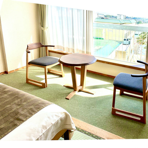 送料込】和 モダン インテリア 畳と床を傷つけない北欧デザインの椅子