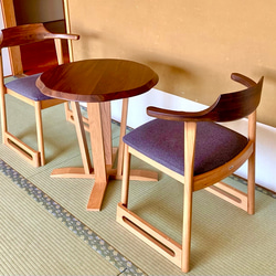 【送料込】和 モダン インテリア 畳と床を傷つけない北欧デザインの椅子 くつろぎ チェア 3  H 4枚目の画像