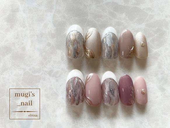 ネイルチップ No.9 ニュアンスネイル nail ジェルネイル 2枚目の画像