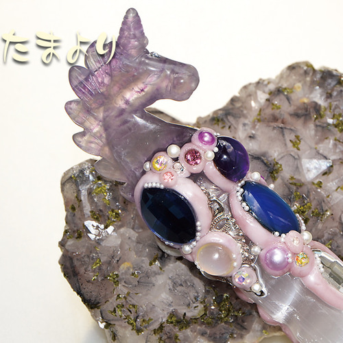 MH様【3088】 ユニコーン彫り ハート型プレート　セレナイト 聖水のワンド」大きなセレナイトとユニコーンのワンド その他