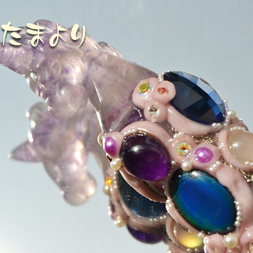 聖水のワンド」大きなセレナイトとユニコーンのワンド その他