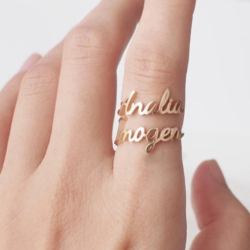 名前入り オーダーリング｜名入れ カスタム 指輪｜記念日・誕生日