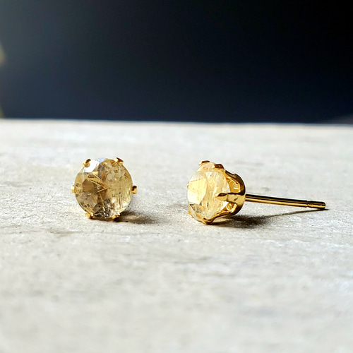 大人気）ゴールドルチルクォーツAAA、着けっぱなしOK（アレルギー対応