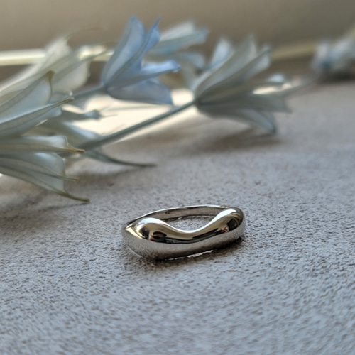 ぽってりシルバーリング H206R 指輪・リング アトリエ HARU 通販