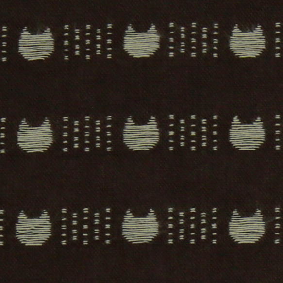先染めコットン Yarn Dyed  OLYMPUS　Cats（ブラウン）　SK44 3枚目の画像