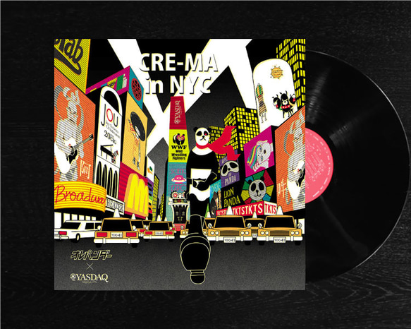 レコードジャケット風アート【レコード盤なし】オレパンダーc130