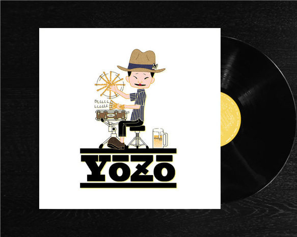 レコードジャケット風アート【レコード盤なし】YO-ZO-_c132 1枚目の画像