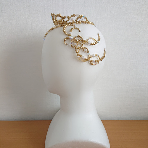 ☆バレエティアラ ゴールドMGH☆ その他ヘアアクセサリー