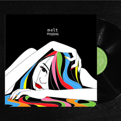 レコードジャケット風アート【レコード盤なし】メルトちゃん_c149 1枚目の画像