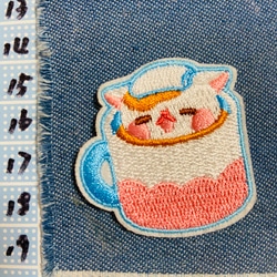 ふっくら犬 ワンコ フェルト名札 ワッペン ワッペン・アップリケ