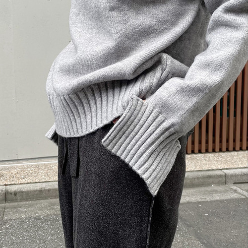 【タグ付き新品未使用】ラウンジドレス　接結ニットコート　グレー LOUNGEDRESS（ラウンジドレス）の「接結ニットコート（ノー