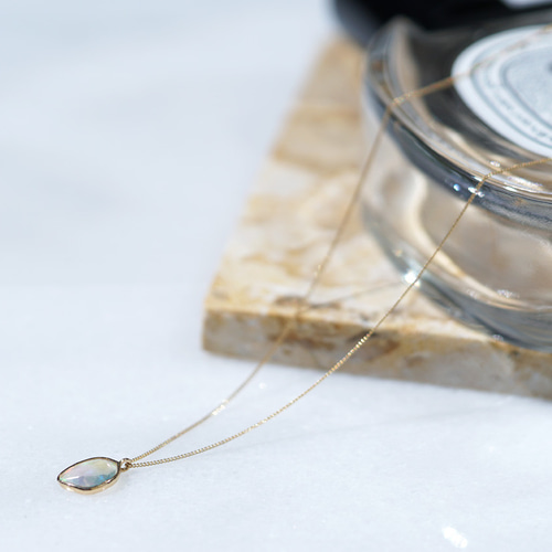 送料無料】K18 オパール ネックレス 40cm/45cm/50cm ネックレス