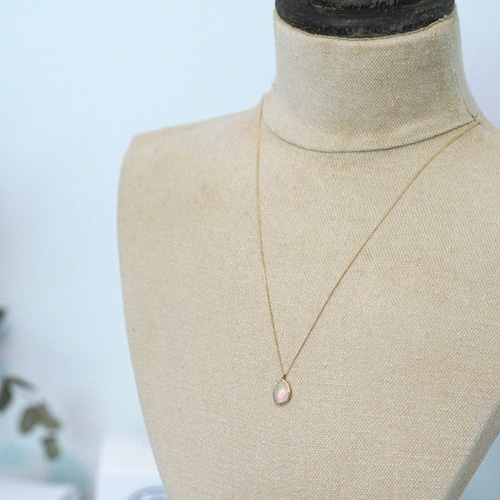 送料無料】K18 オパール ネックレス 40cm/45cm/50cm ネックレス