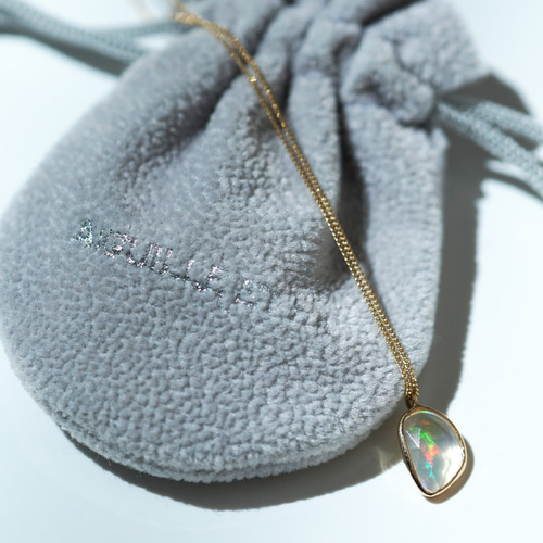 送料無料】K18 オパール ネックレス 40cm/45cm/50cm ネックレス