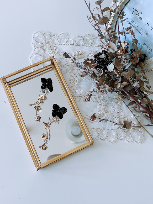 KAORUK18ピアス　アジサイ calu.hi】紫陽花のピアス・イヤリング | ママラボねっと販売所