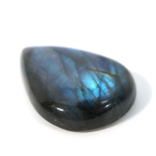 高品質　ラブラドライト　カボション　ルース ラブラドライト カボション 雫型 ルース 裸石 縦約36mm