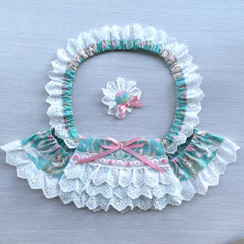 Lutin♡レース被布 リボンレース切り替えオフショルニット - Ank Rouge(アン