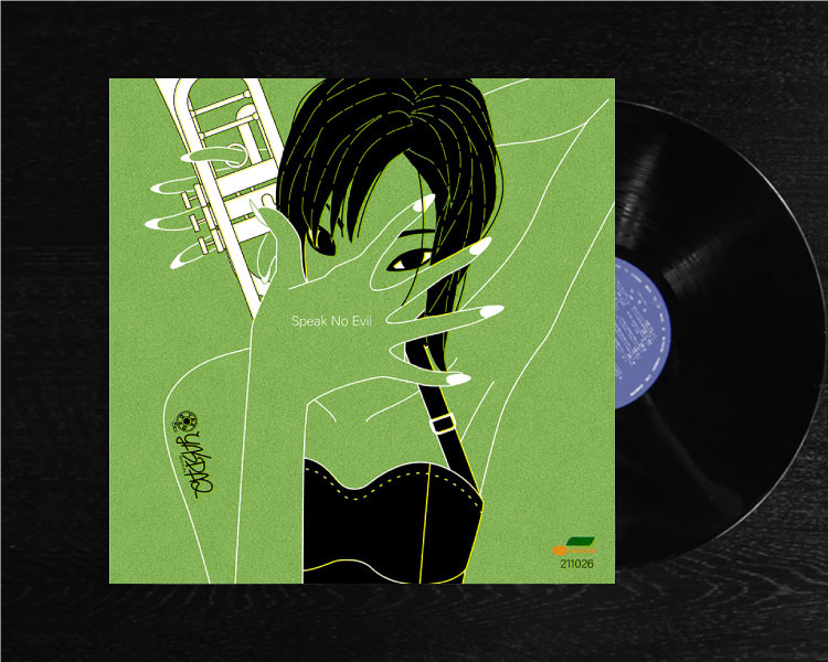 レコードジャケット風アート【レコード盤なし】Speak No