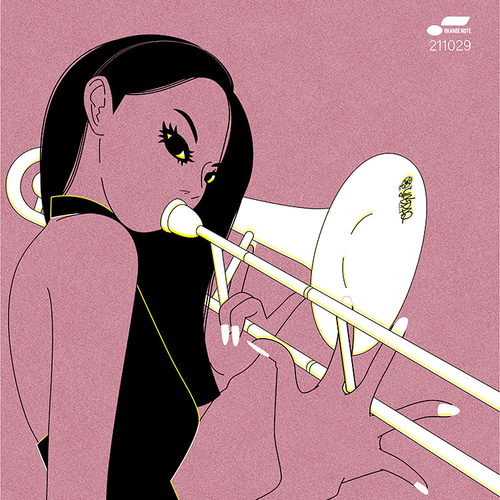 レコードジャケット風アート【レコード盤なし】黄金の風_178 イラスト