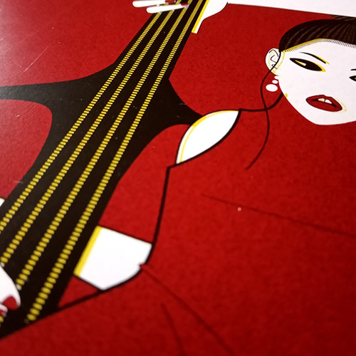レコードジャケット風アート【レコード盤なし】Acid tomato_c179
