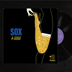 レコードジャケット風アート【レコード盤なし】Sox a-gogo_c181 1枚目の画像