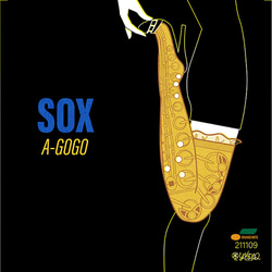 レコードジャケット風アート【レコード盤なし】Sox a-gogo_c181 2枚目の画像