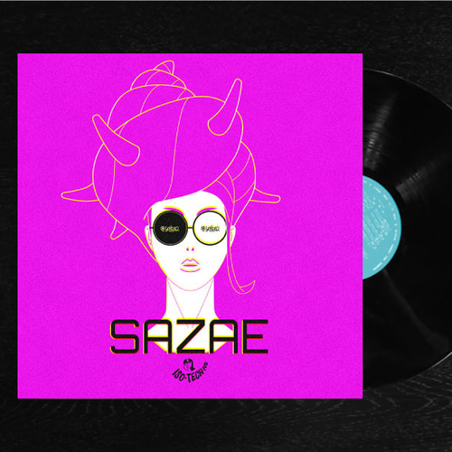 レコードジャケット風アート【レコード盤なし】ミセス・サザエ_