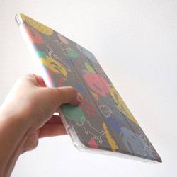【三折筆記本型塑膠保護殼類型】塗鴉貓iPad保護殼 第3張的照片