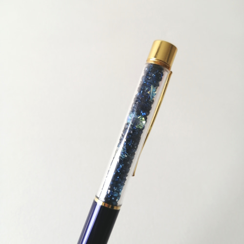 きらめく夜の海】 キラキラ ビーズ ボールペン キラキラボールペン