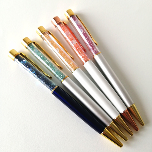 きらめく夜の海】 キラキラ ビーズ ボールペン キラキラボールペン