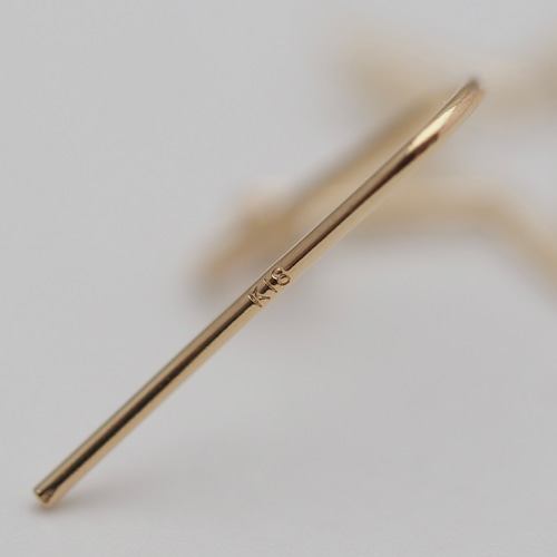 星ふるピアス～ No.3395 K18 地金 ピアス ピアス（フック・チェーン