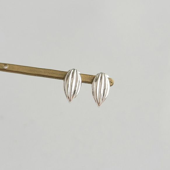 『CACAO』 Pierced Earrings / SV925 ≪送料無料≫KY-052P　 1枚目の画像