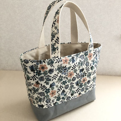 リバティ ラミネート&帆布☆トートバッグ M☆ トートバッグ