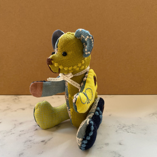 ミナペルホネンのファブリックの手作りベア ぬいぐるみ noel+ 通販