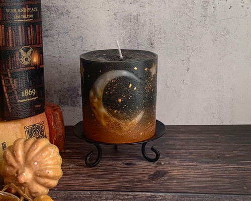 NOA3ボタニカル＆パワーストーンキャンドル オオカミさんと月❤️ NOA3