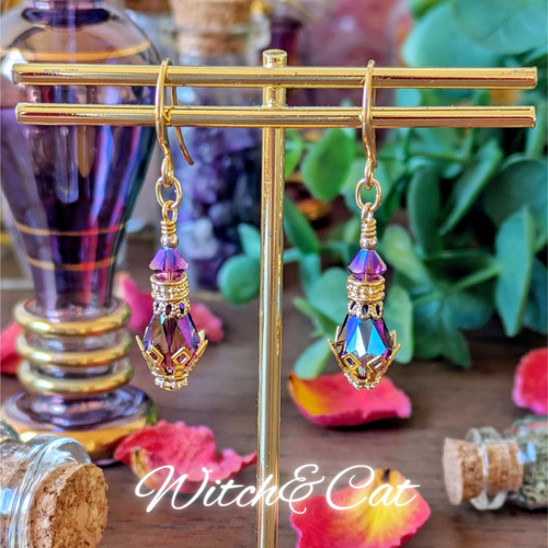 魔女の薬瓶～No.1～ ピアス/イヤリング [アメジストシマー2x