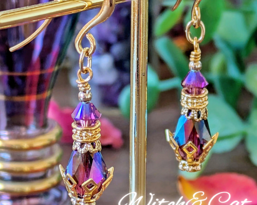 魔女の薬瓶～No.1～ ピアス/イヤリング [アメジストシマー2x