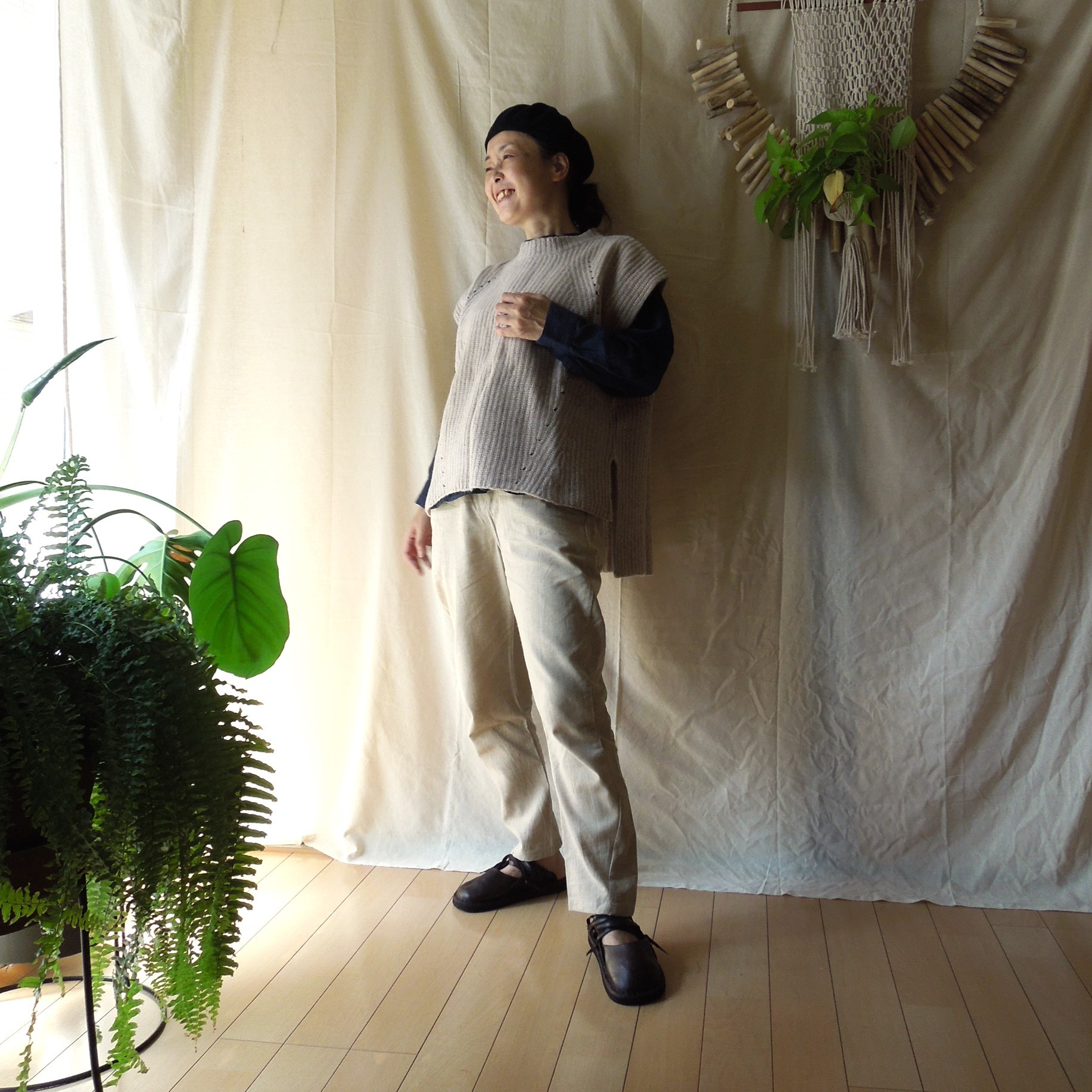 【取り寄せ】【SALE】ベスト ネップシルク●レッド