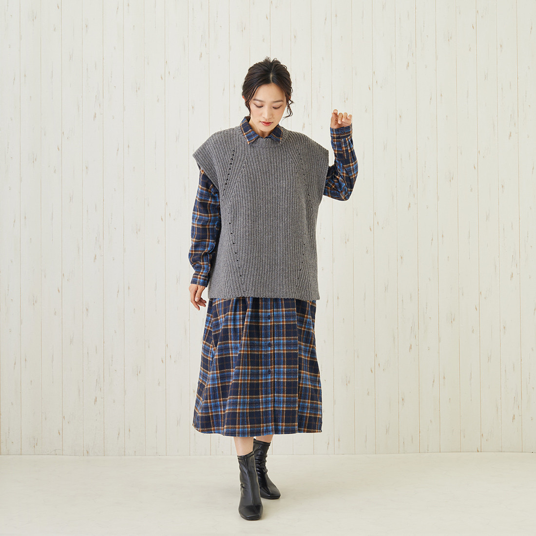 【取り寄せ】【SALE】ベスト ネップシルク●レッド