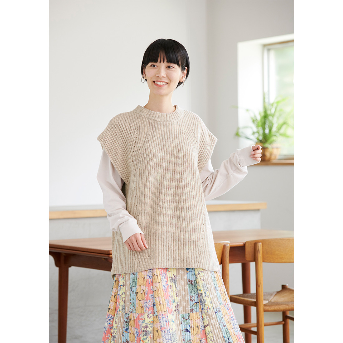 【取り寄せ】【SALE】ベスト ネップシルク●レッド