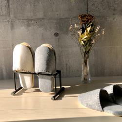 アンティーク スリッパ立て アイアンスタンド メーカー直送 代引き不可 スリッパラック アイアン おしゃれ