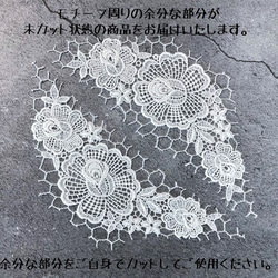 1組(2枚入) ◆ モチーフレース ◆ ボタニカル柄 ◆ 日本製 ◆ M-lace-No,132 2枚目の画像