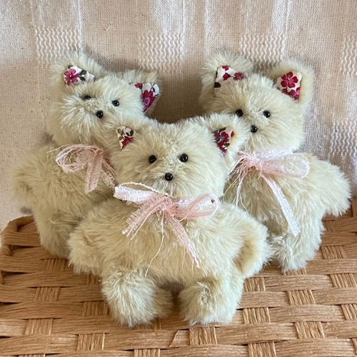 ミックスカラー仔猫 アーティストベア 海外作家様 ハンドメイド ぬいぐるみ 綺麗なお嬢様ねこ ぬいぐるみ 海外作家様 創作人形 アーティスト