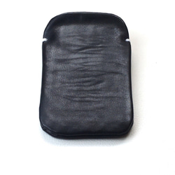 【手感皮】iPhone14Plus/14pro max 黑色真皮保護套（淺灰麂皮） 第4張的照片
