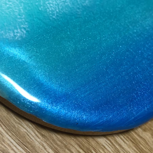 海レジン アート オーシャンブルー コースター 海小物 海レジン アート オーシャンブルー コースター 海小物