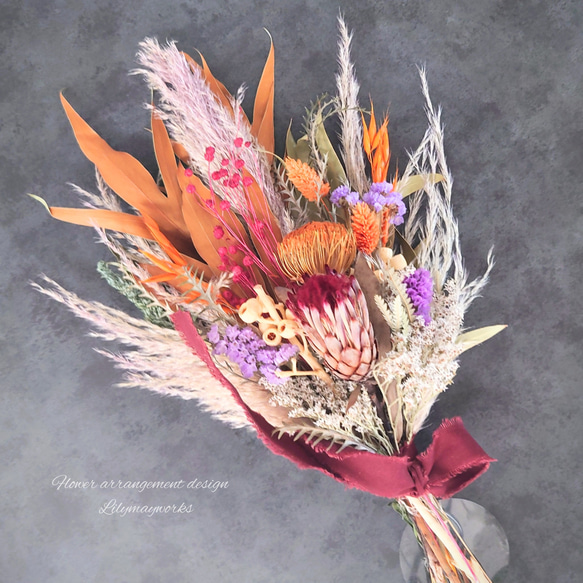 特集掲載】送料無料 ｽﾜｯｸﾞ～autumn colors～ スワッグ Lilymayworks